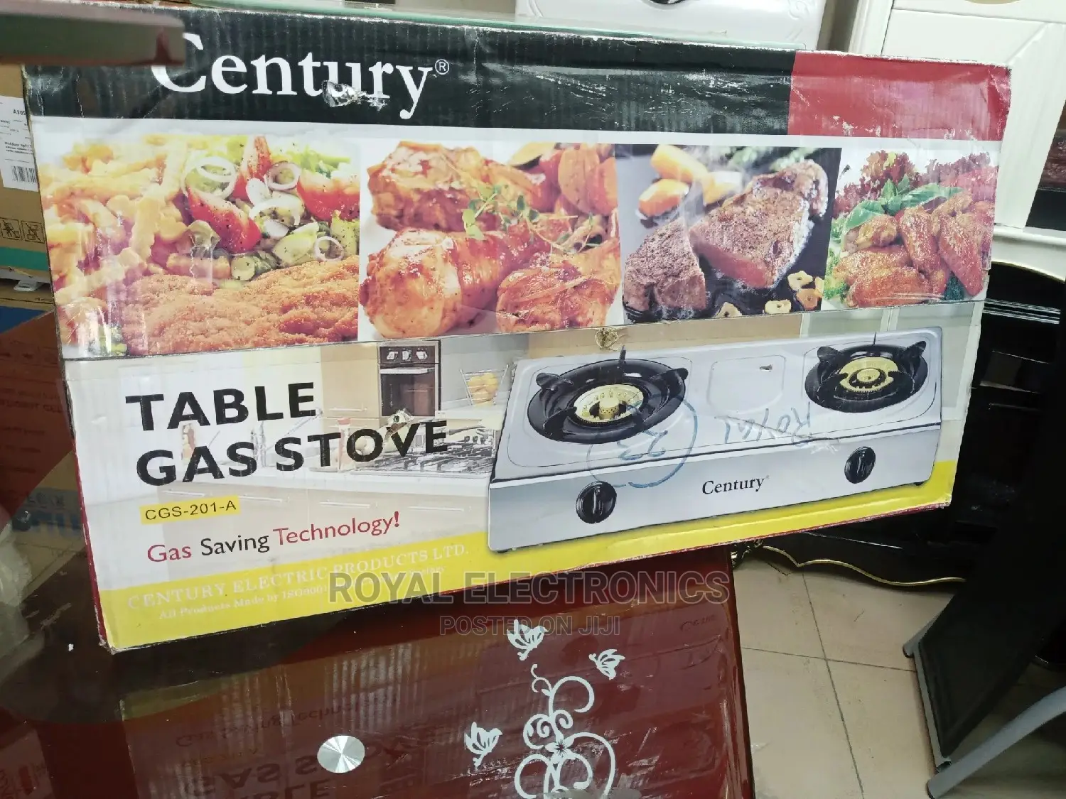 Beautiful Design Century Glass Top Double Gas Burner