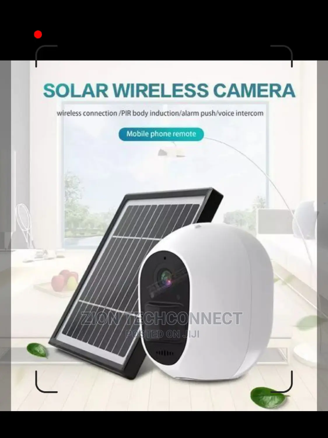 Wireless CCTV Camera Solar Powered Wifi HD 1080P IP Camera