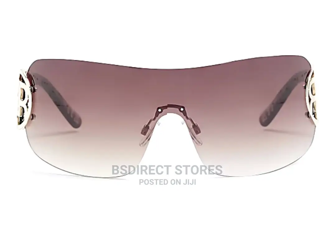 River Island Brown Rimless Wrap Women's Sunglasses