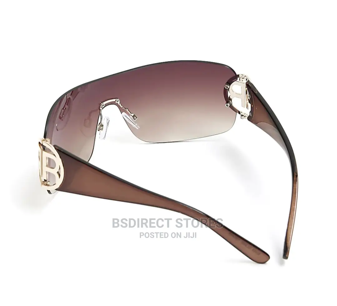 River Island Brown Rimless Wrap Women's Sunglasses