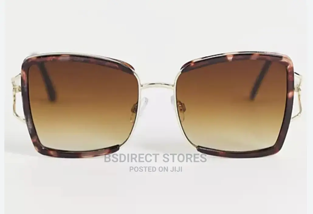River Island Gold Tortoiseshell Oversized Women's Sunglasses