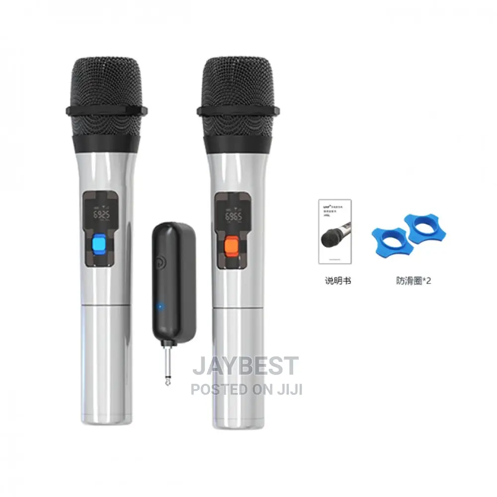 Wireless Double Microphone Uhf Professional Handheld Mic Mic