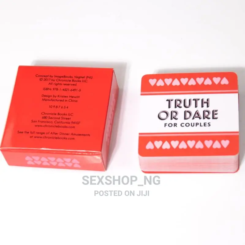 Truth or Dare Card for Couples Intimacy Dare Game Card