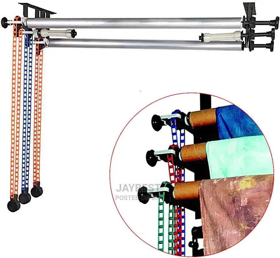 3 Roller Wall Mounting Manual Background Support System
