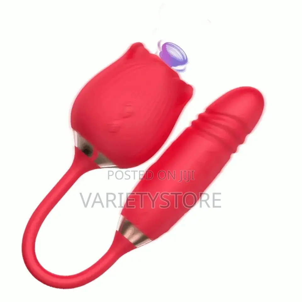 Rose Toy Dildo Thrusting Vibrator Clitoris Sucker Stimulator