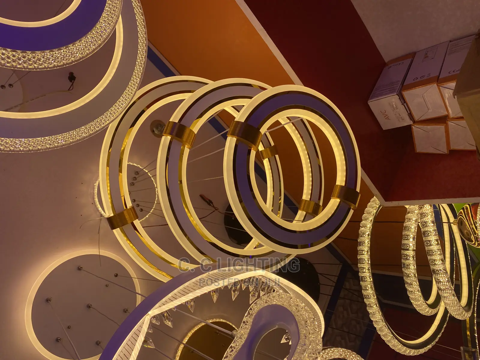 Led Dropping Chandelier Light