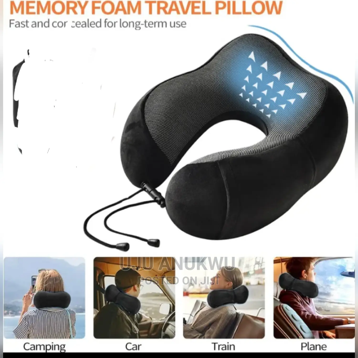 Memory Foam U Curve Travel,Work Neck Pillow,Cushion