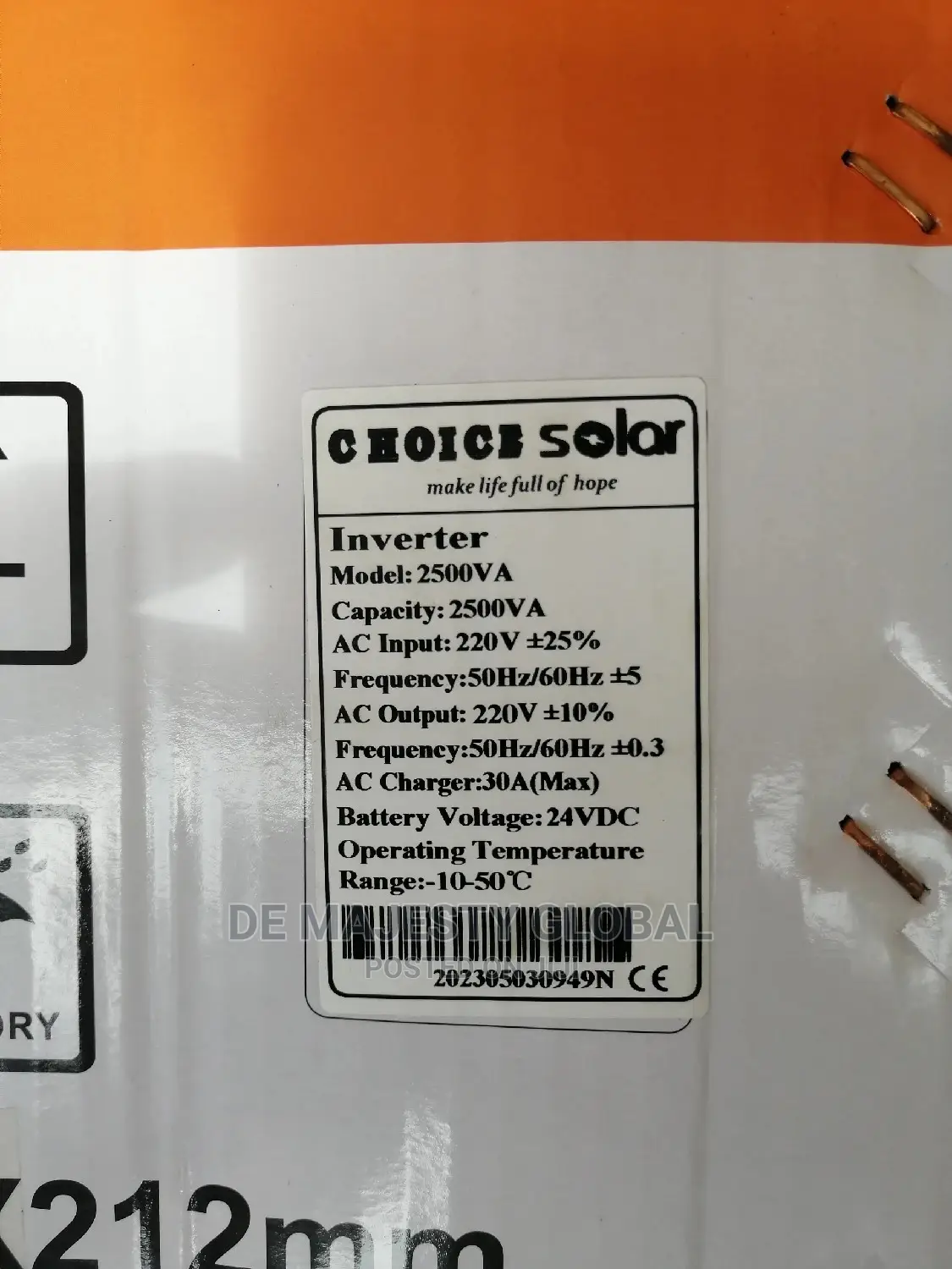 2.5kva 24V Choice Inverter