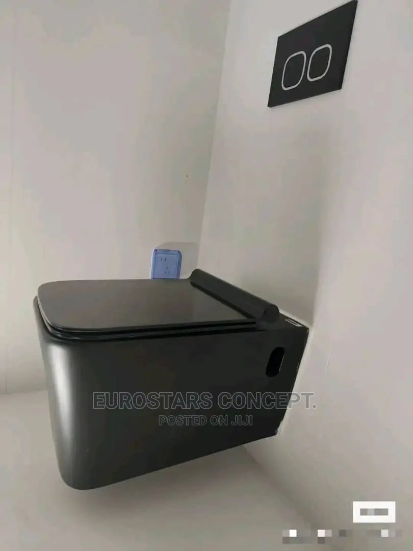 Square Black Wall Hug Condit Wc