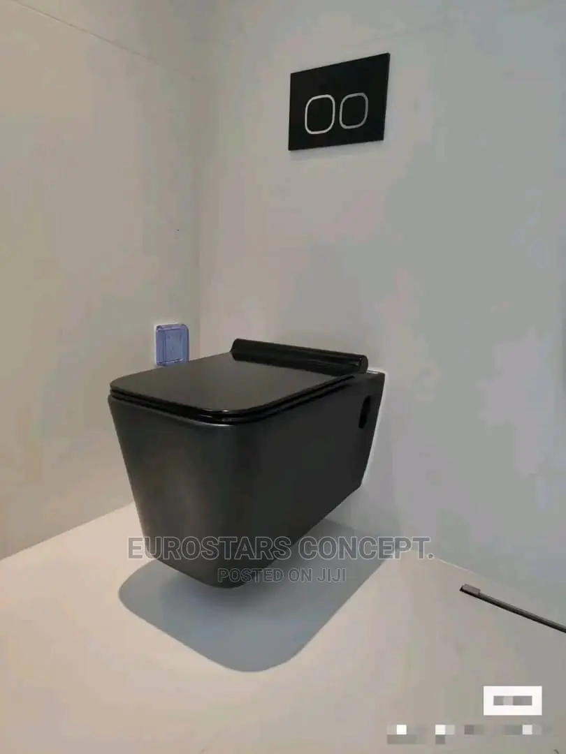 Square Black Wall Hug Condit Wc