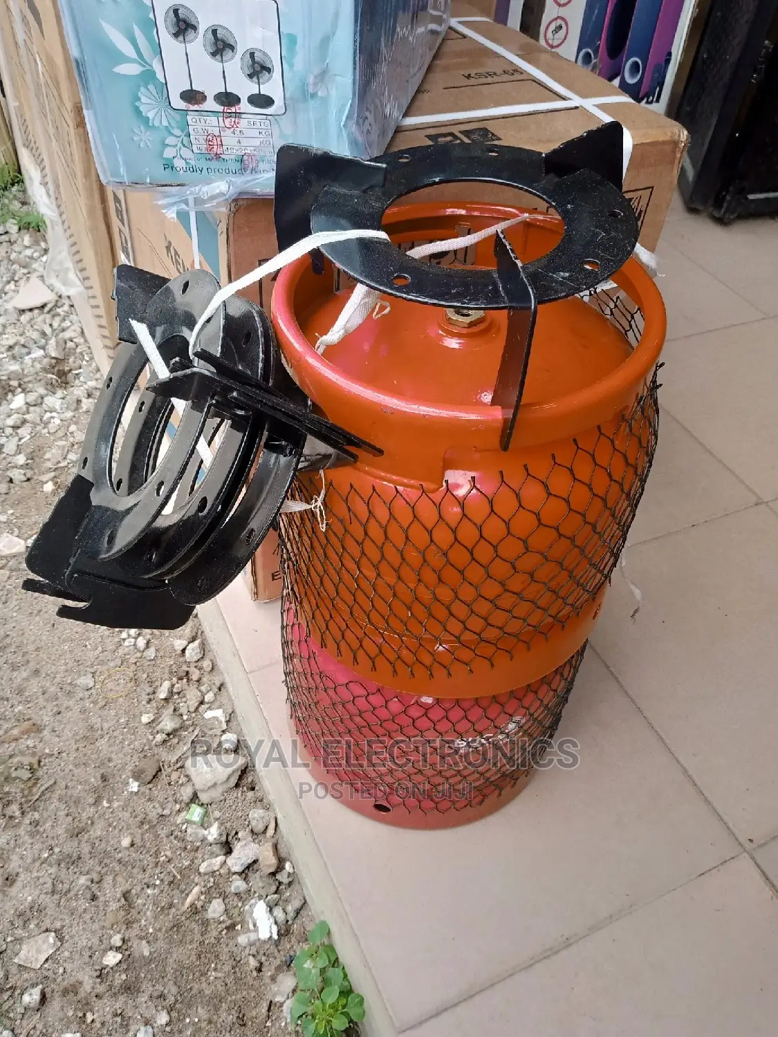 Latest 6kg Gas Cylinder With Iron Sitter Burner