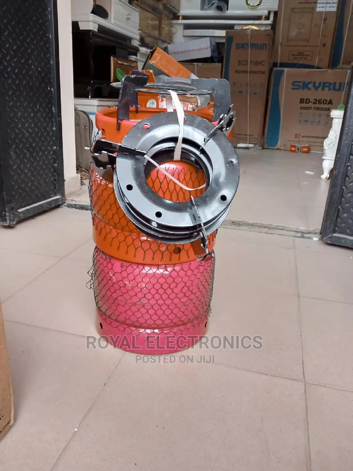 Standard 6kg Gas Cylinder With Iron Sitter Burner