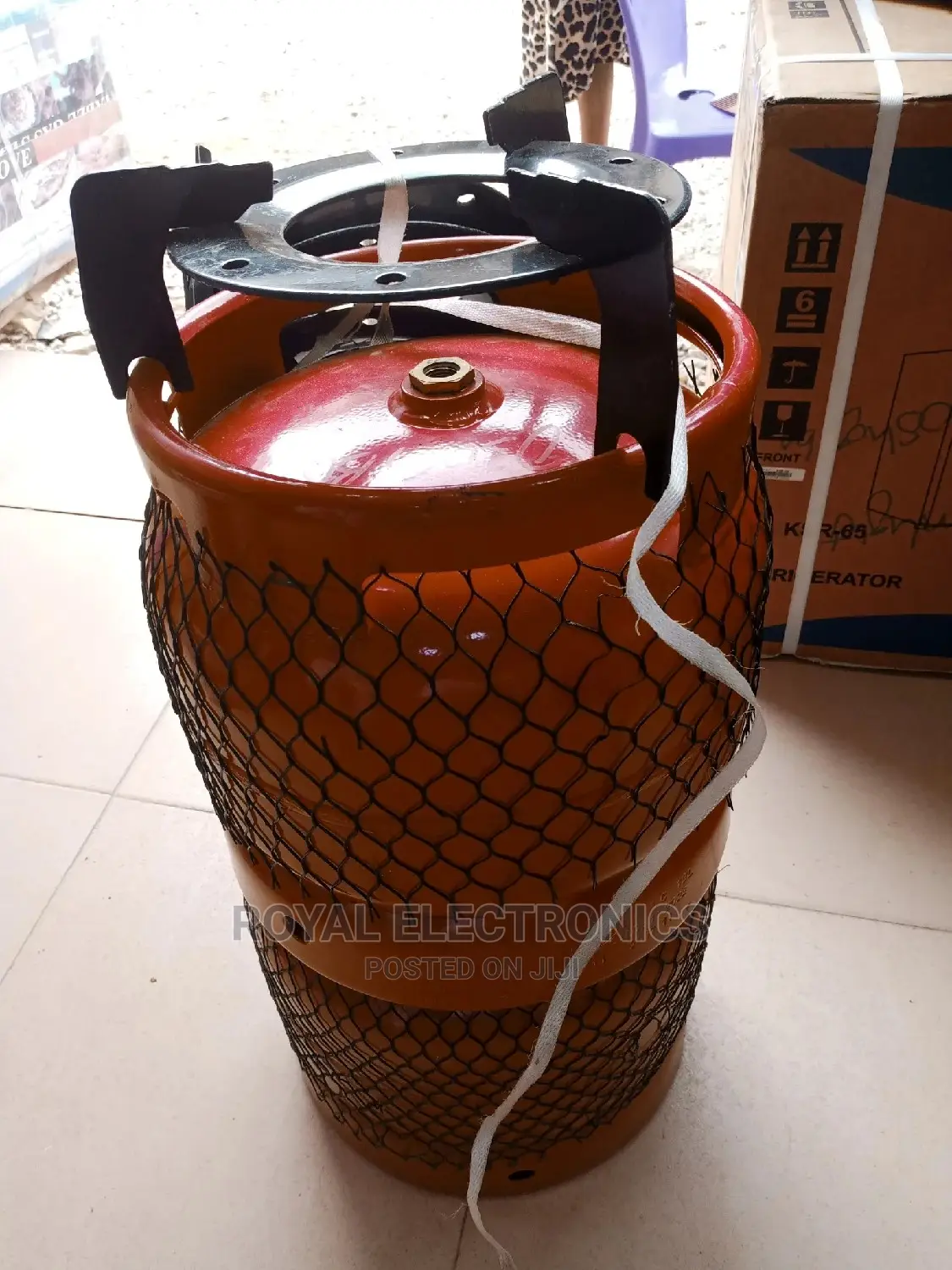 Top Class 6kg Gas Cylinder With Iron Sitter Burner