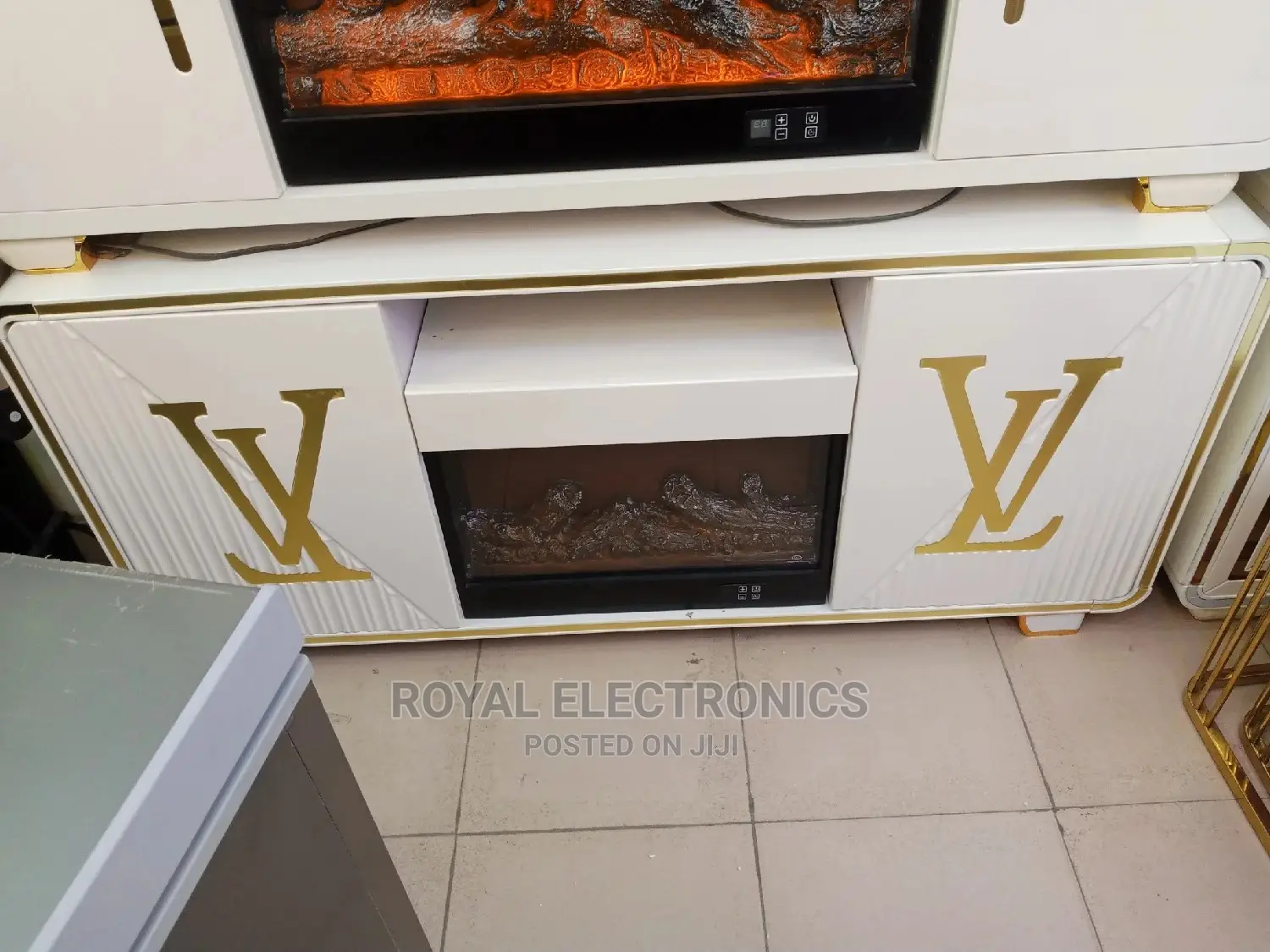 Latest Lv Tv Stand With Fire Display