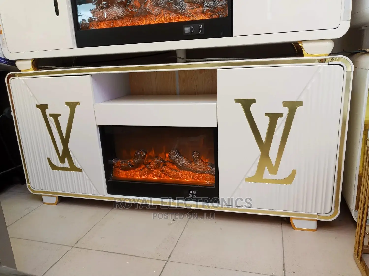 Great Quality LV Tv Stand With Fire Display