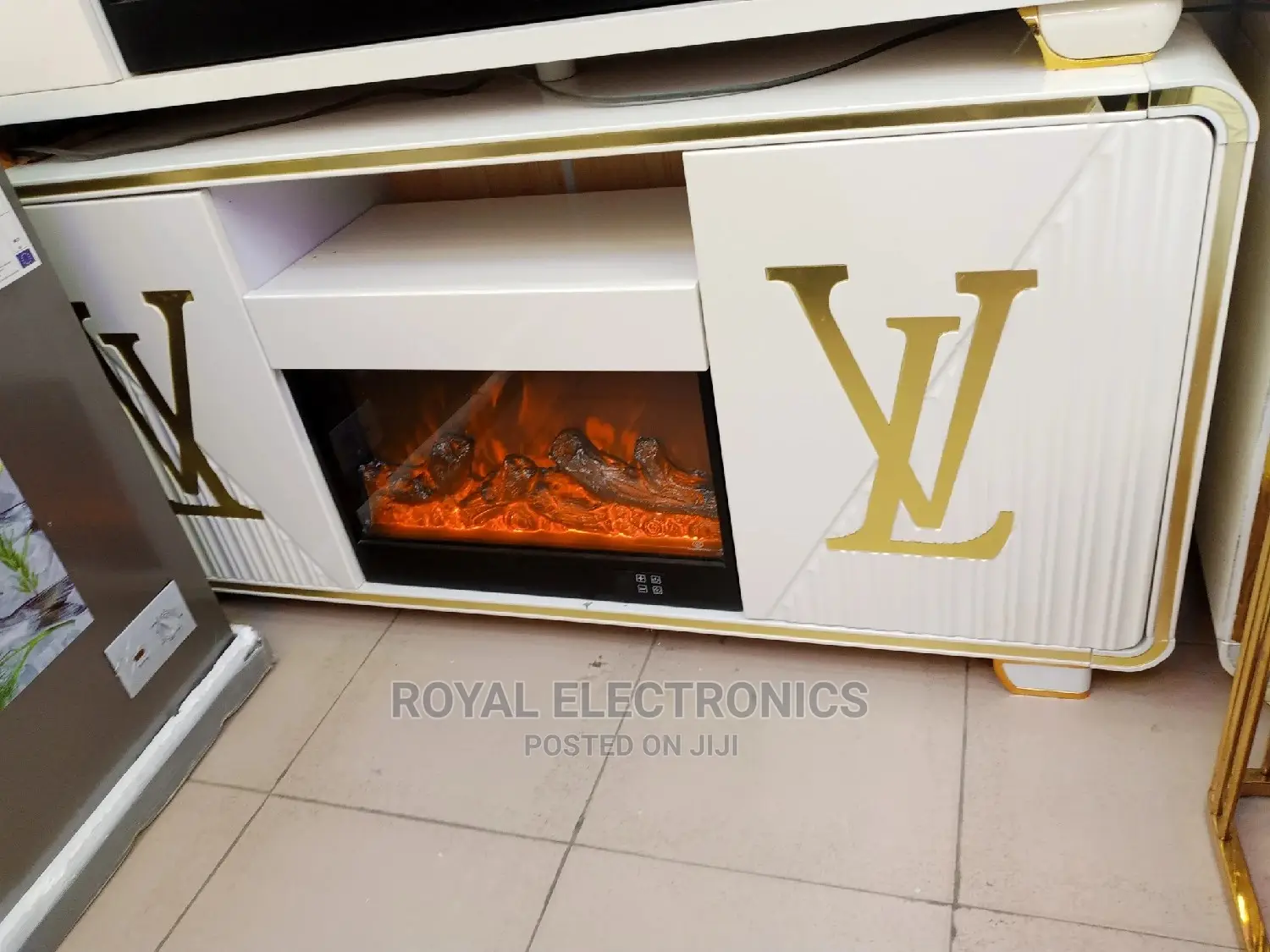 Superior Quality Lv Tv Stand With Fire Display