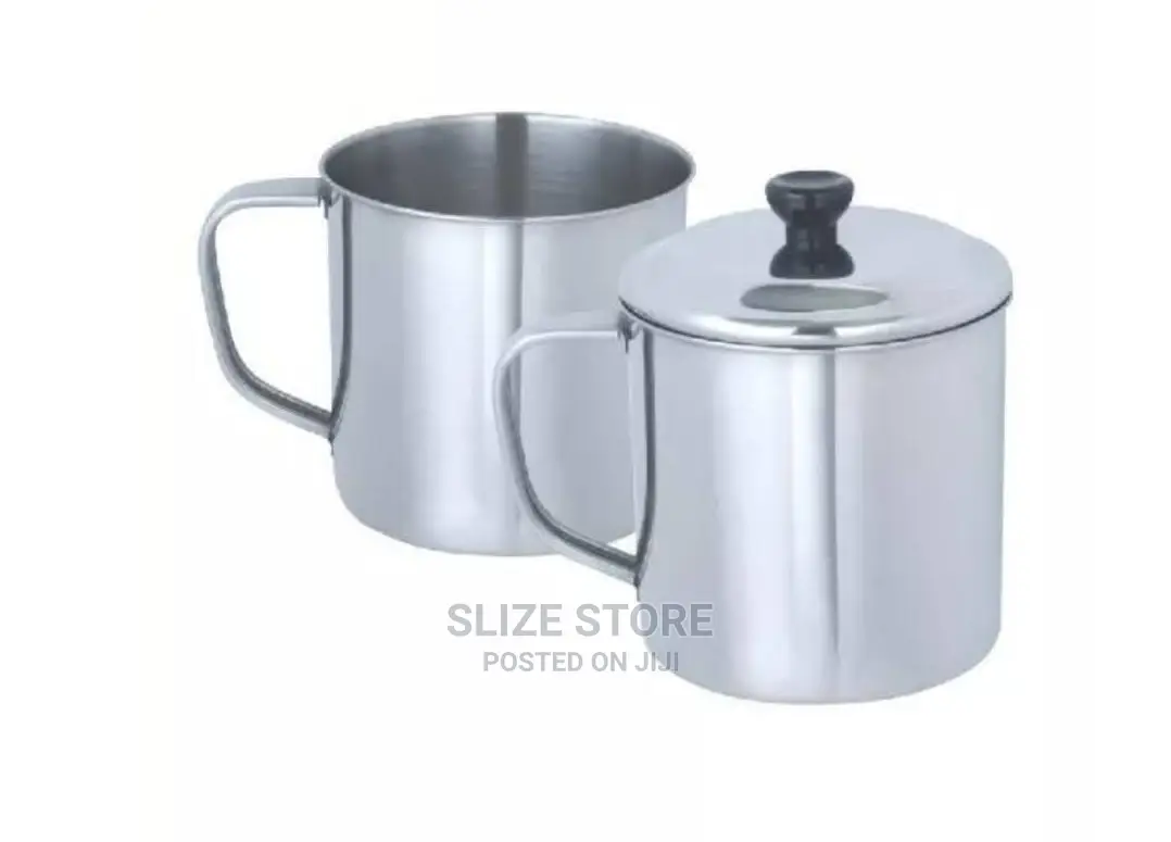 Stainless Steel Cup With Cover 10cm