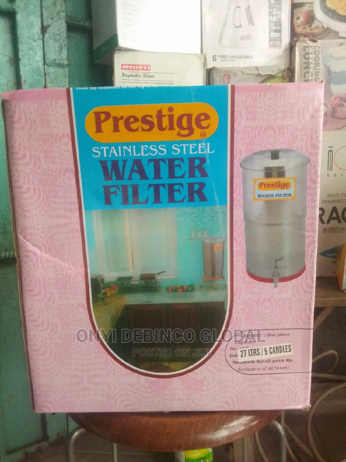 Prestige Stainless Water Filter 27 Litres With 4 Candles