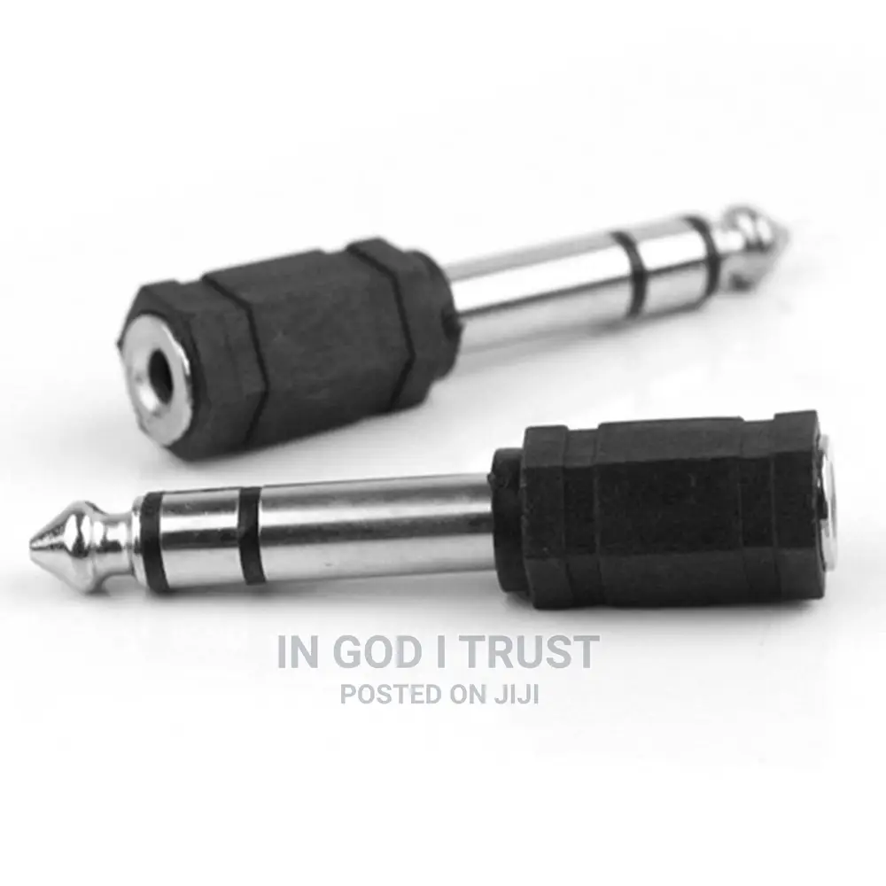 3.5mm to 6.5mm Audio Adapter to 6.5 Male Plug