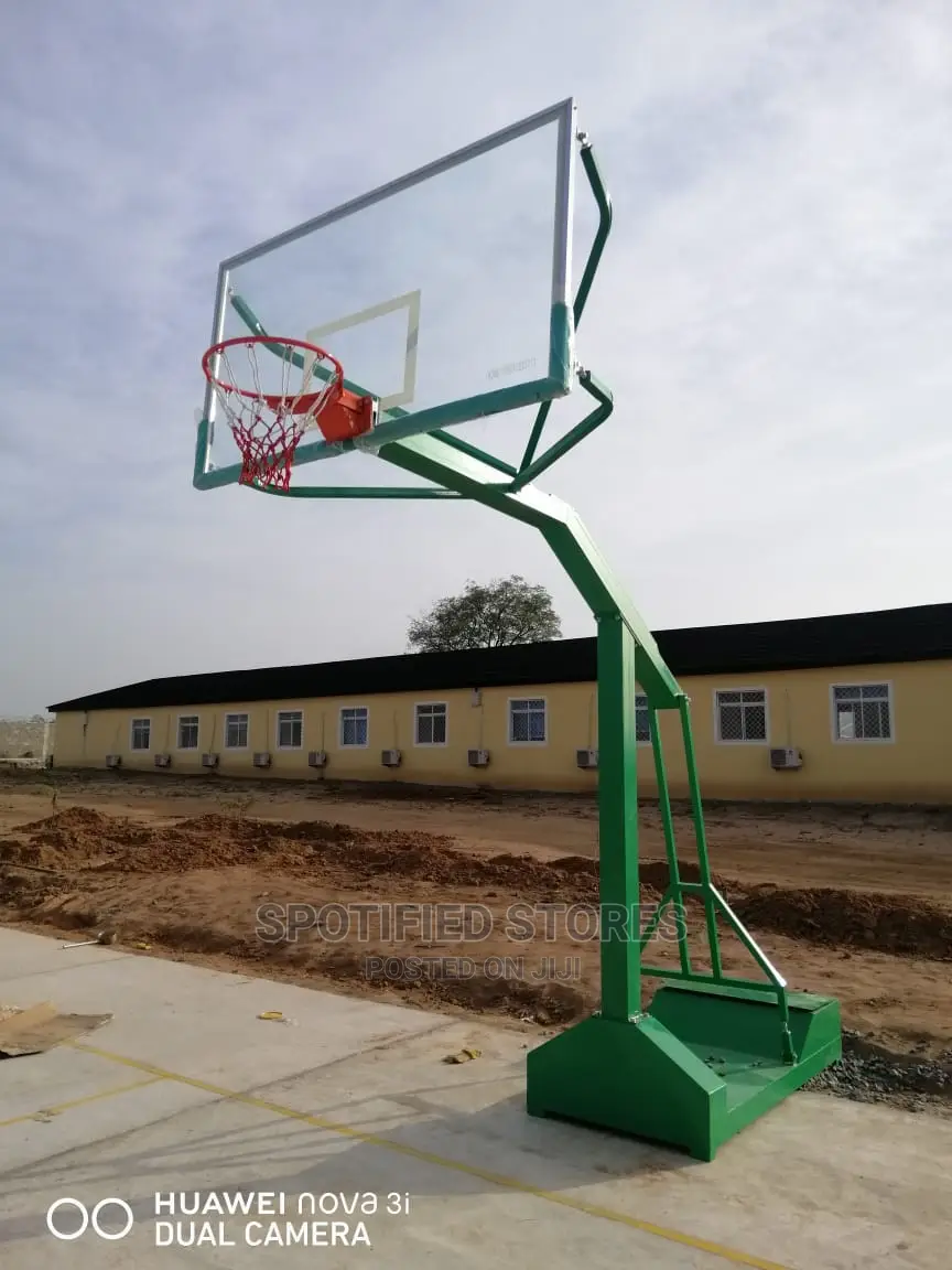 A Pair of Olympic Basketball Stand