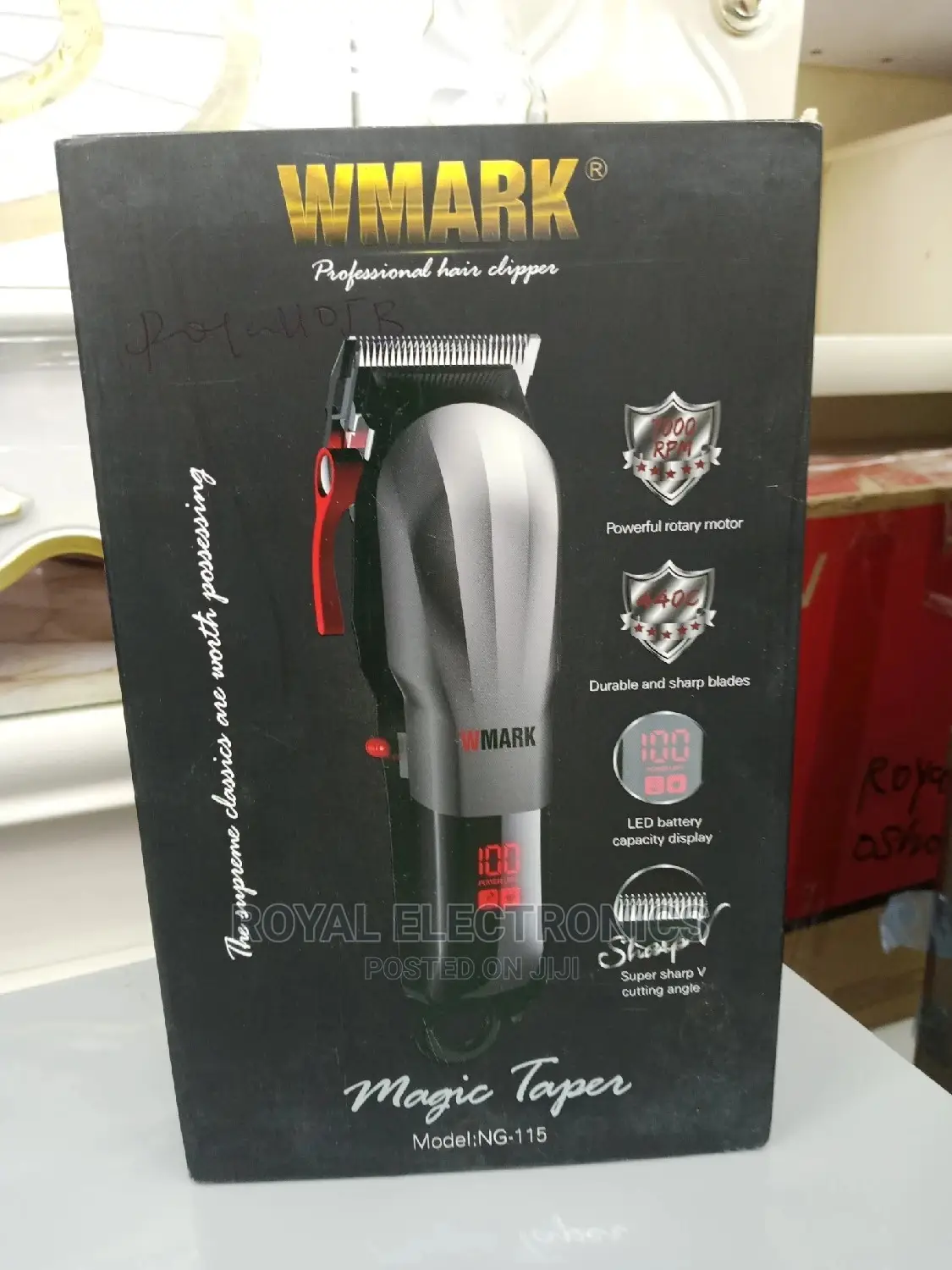 Authentic WMARK Cordless Hair Clipper NG-115