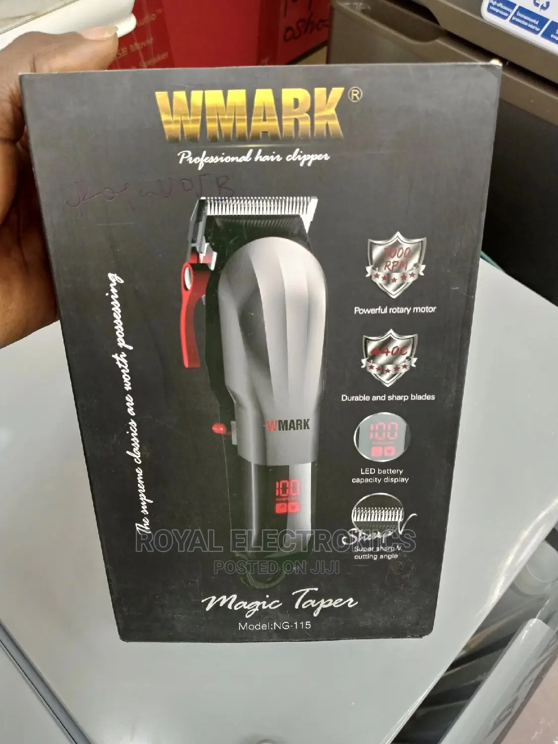 Authentic WMARK Cordless Hair Clipper NG-115