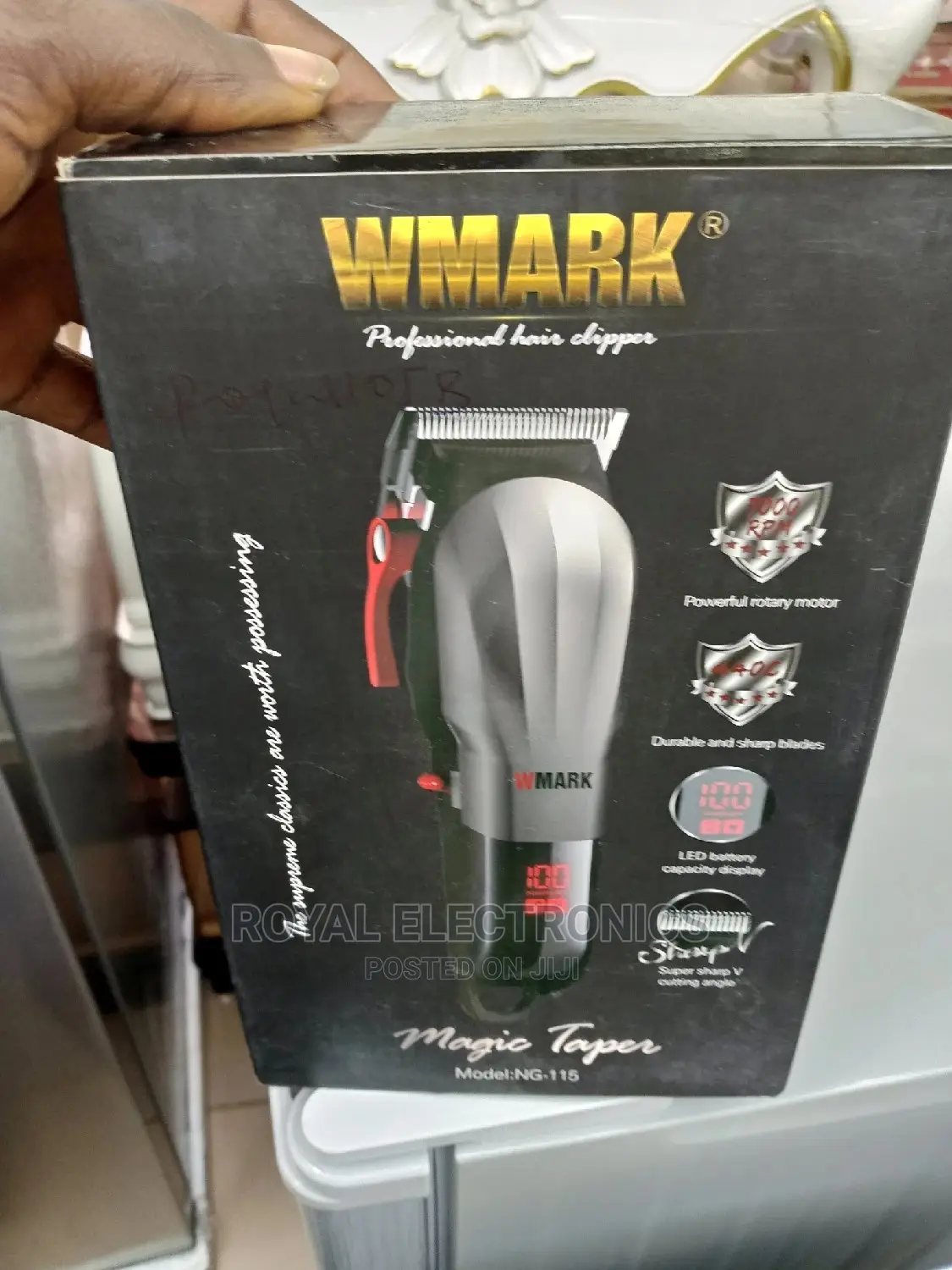 Long Lasting WMARK Cordless Hair Clipper NG-115