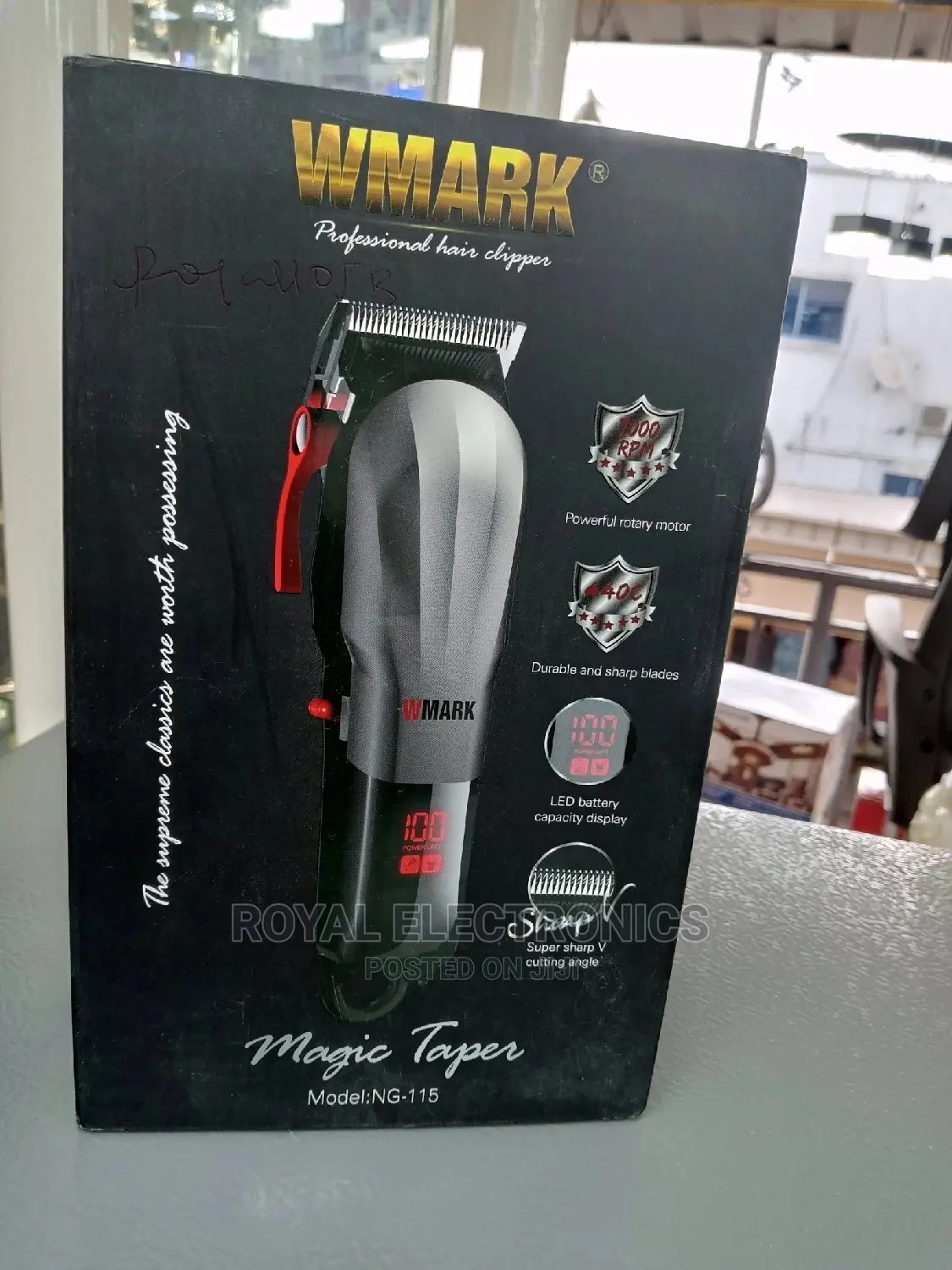 World Class WMARK Cordless Hair Clipper NG-115