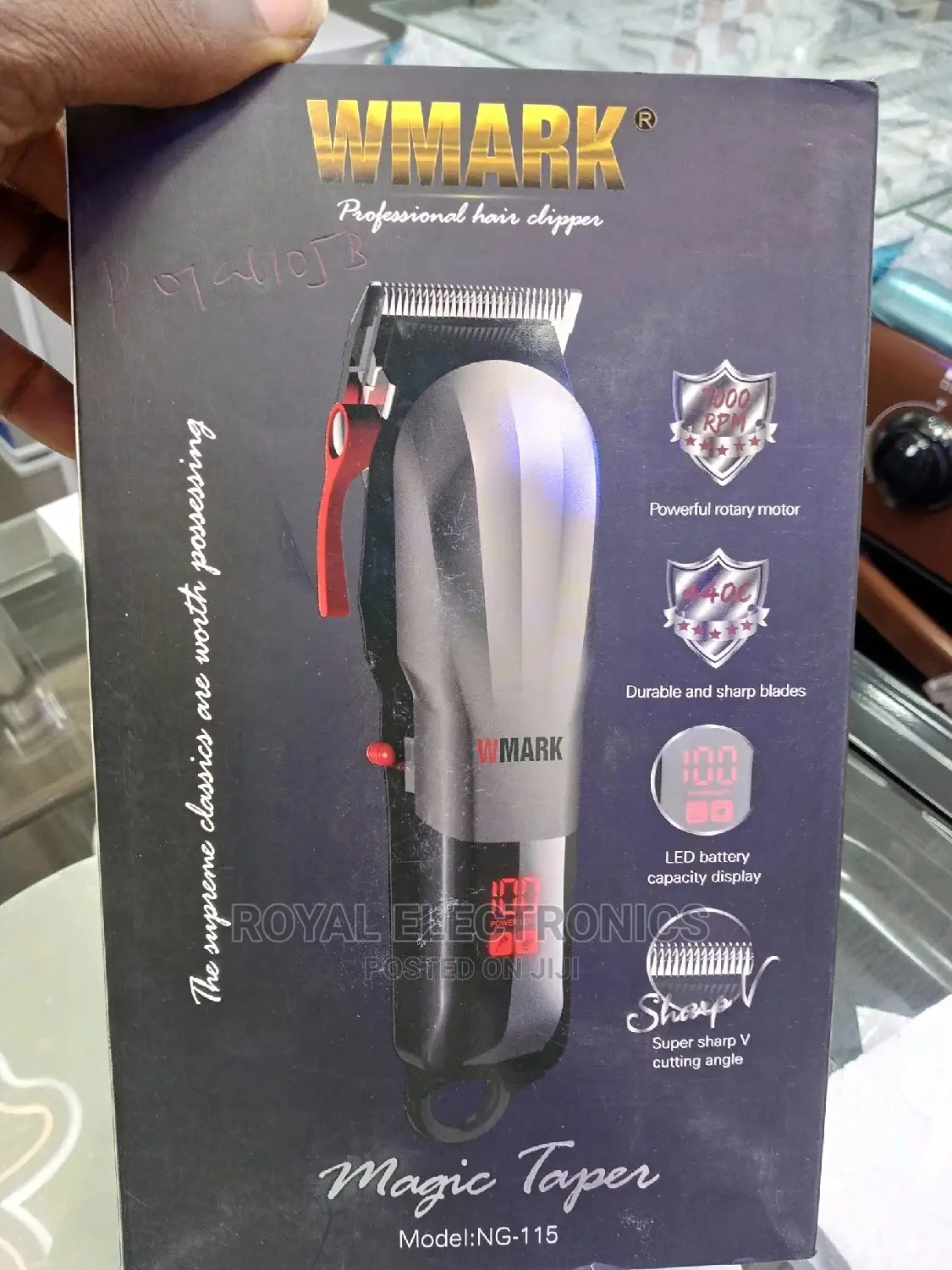 Trendy Design WMARK Cordless Hair Clipper NG-115