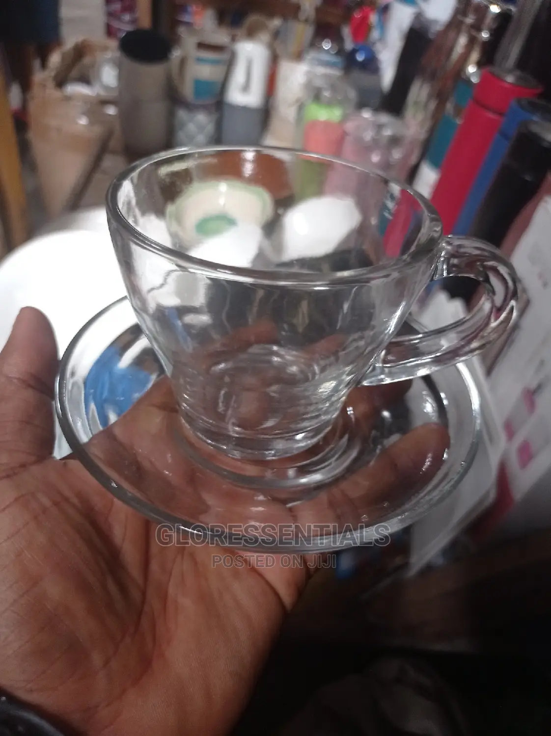 Glass Tea Cup With Saucers 6pcs