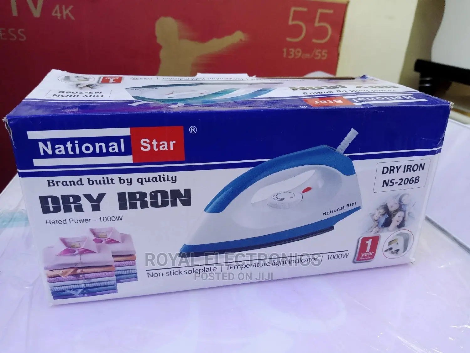 Original Quality National(1000w) Dry Iron