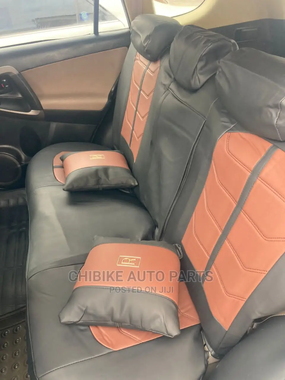 Brown/Black Original Leather Seat Cover