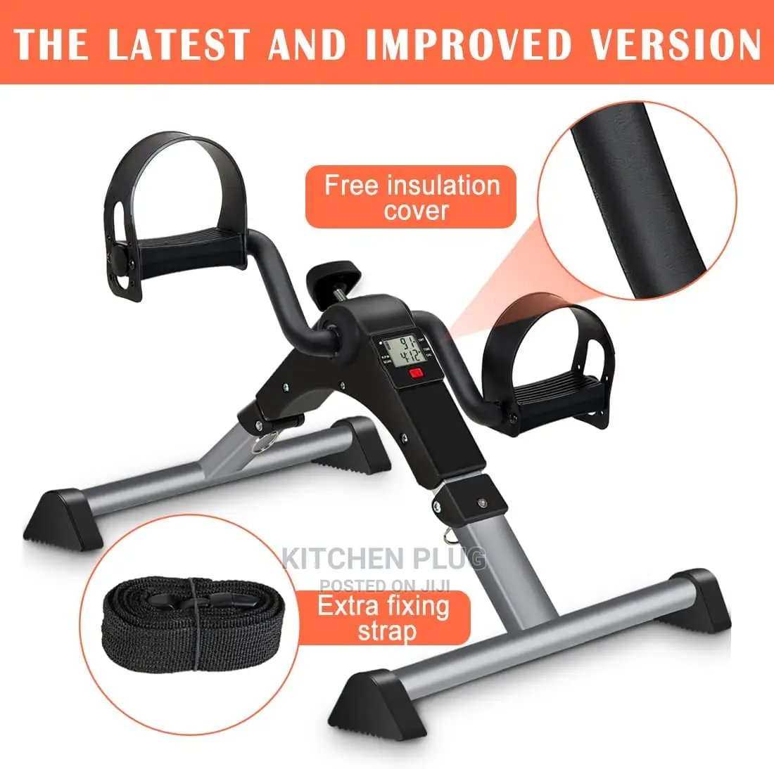 Under Desk Bike Pedal Exerciser, Upper Lower Peddler