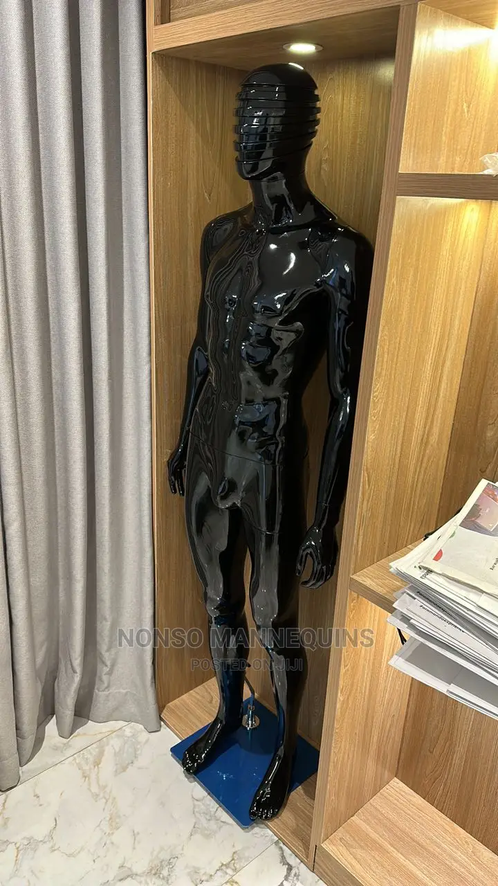 Male Full Body Glossy Black Male Dummy For Men Wears