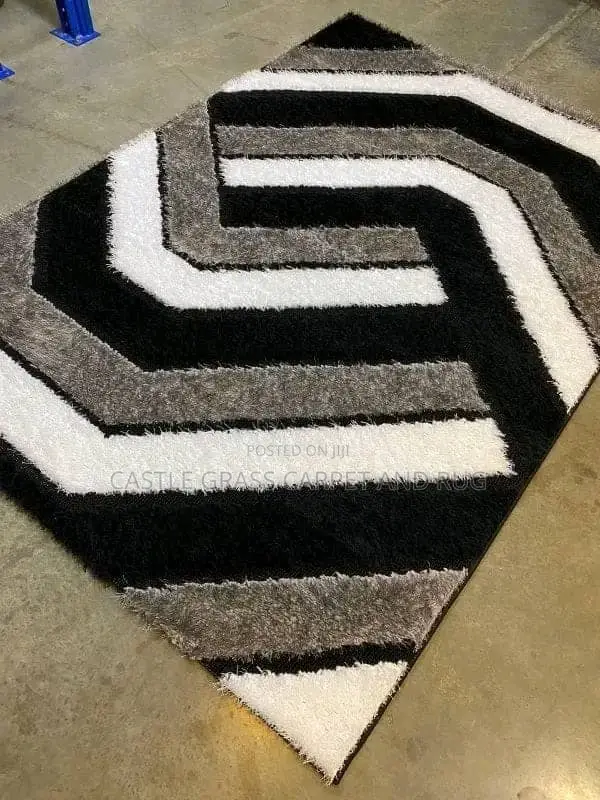 Turkish Shaggy Center Table Rugs Available 4by6. =5by7