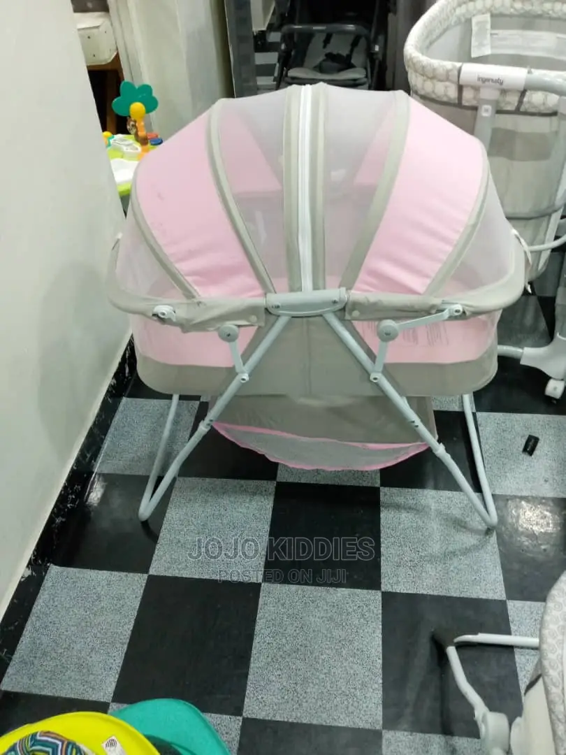 Dream on Me Karley Baby Bassinet in Pink and Grey Colours