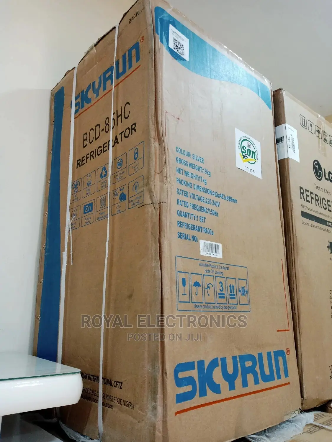 Unique Design Skyrun(Bcd-85hc)Double Door Top Mount Fridge
