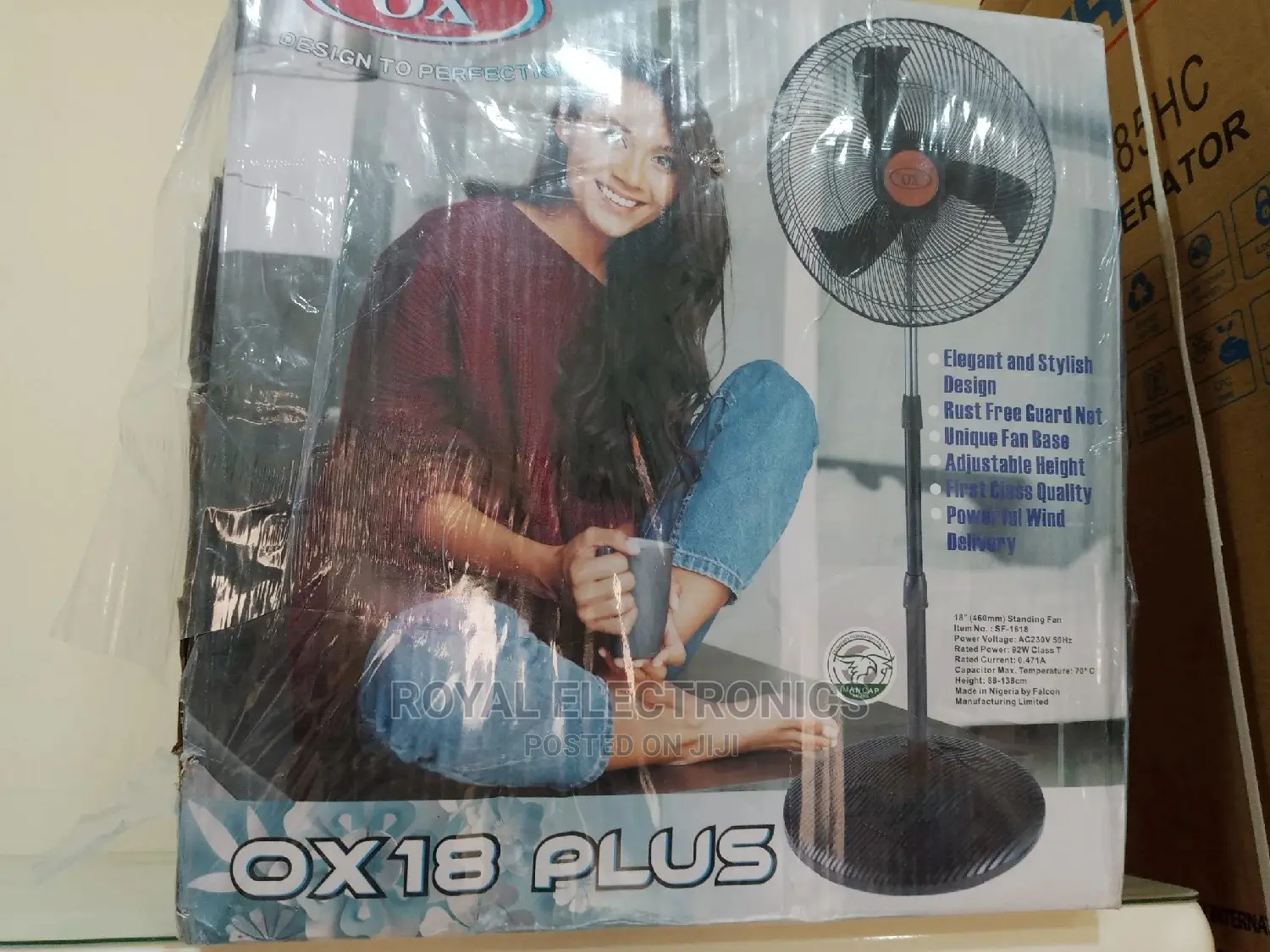 Heavy Duty OX 18 Inches Plus Standing Fan