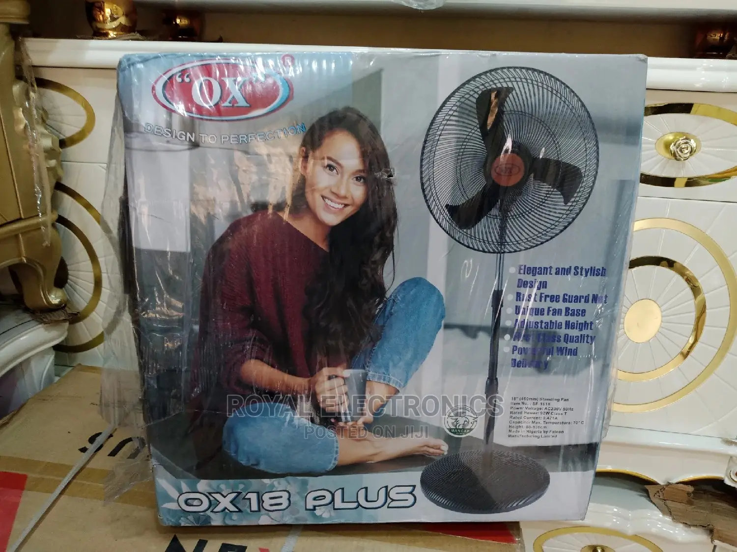Superior Quality Ox 18 Inches Plus Standing Fan