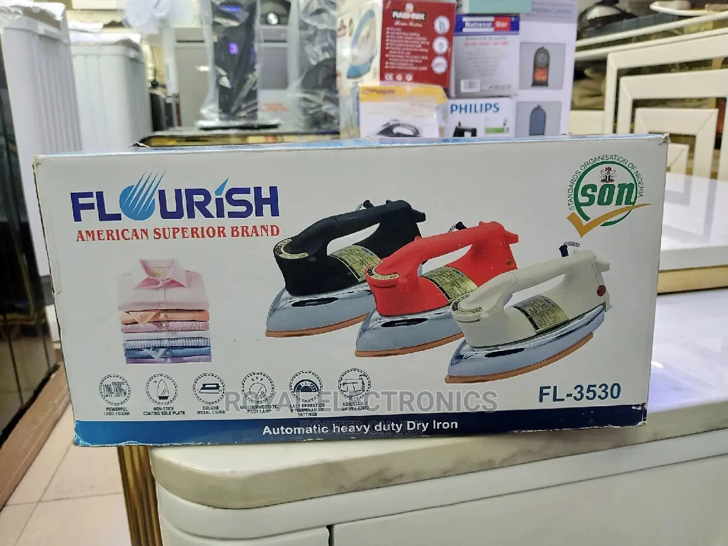Premium Quality Flourish(Fl-3530)Auto Heavy Duty Iron 1200W