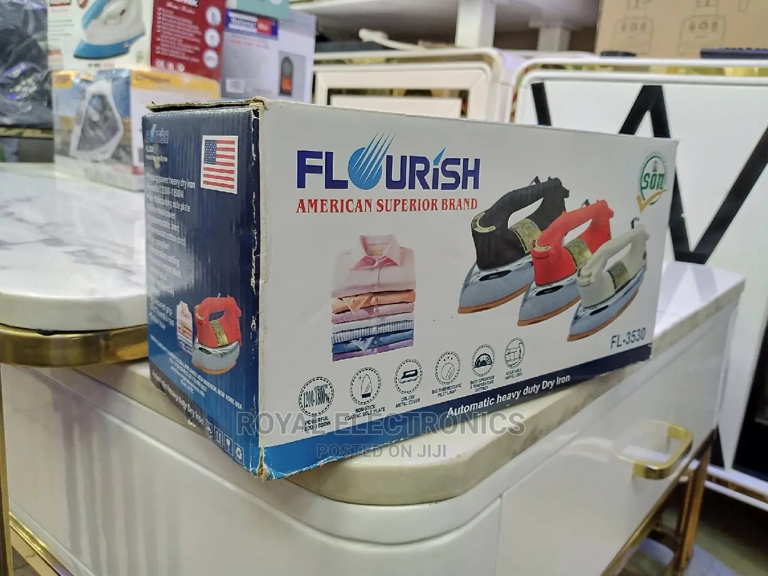 Non-Stick Flourish(Fl-3530)Auto Heavy Duty Iron 1200W
