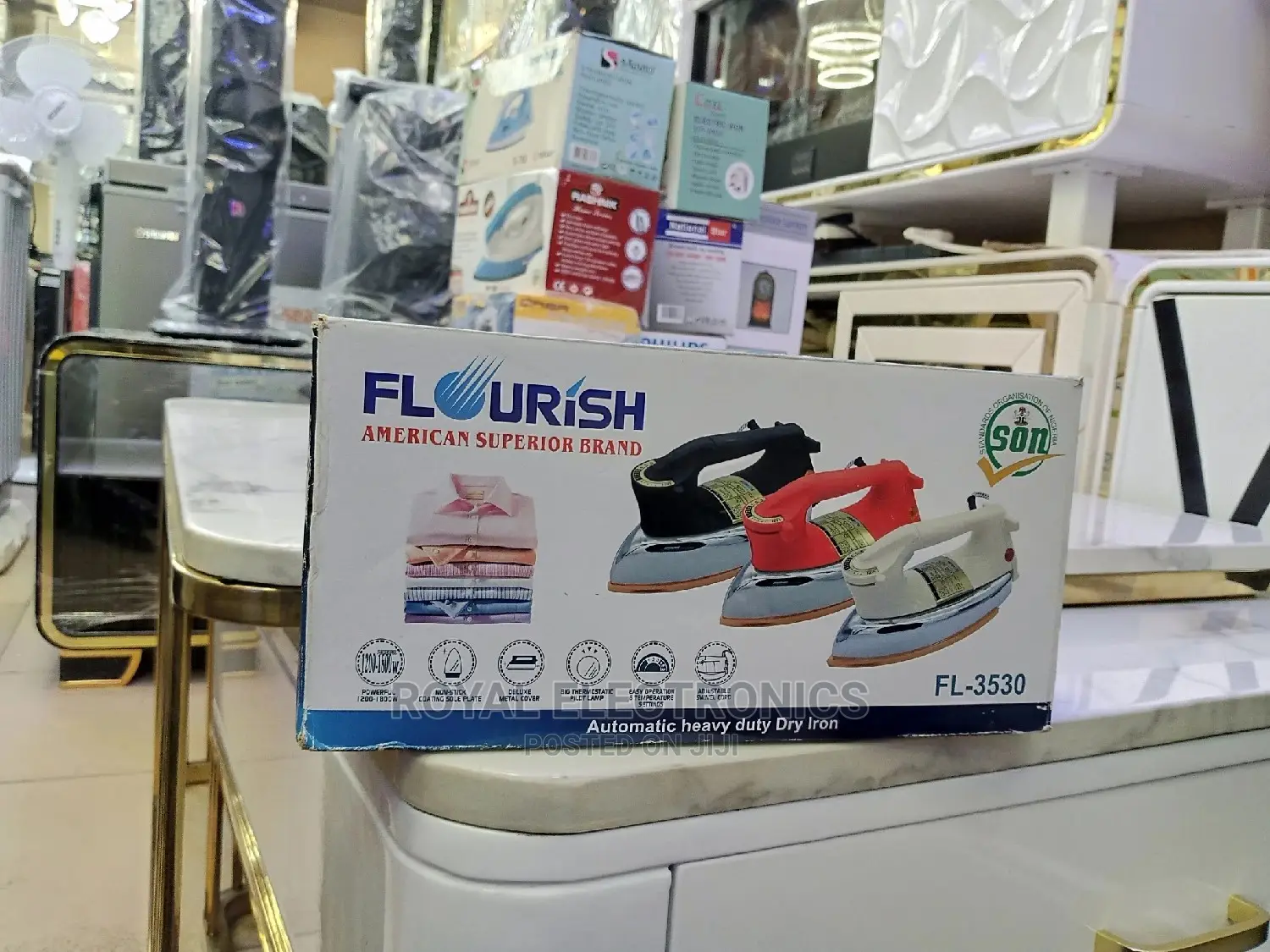 Non-Stick Flourish(Fl-3530)Auto Heavy Duty Iron 1200W