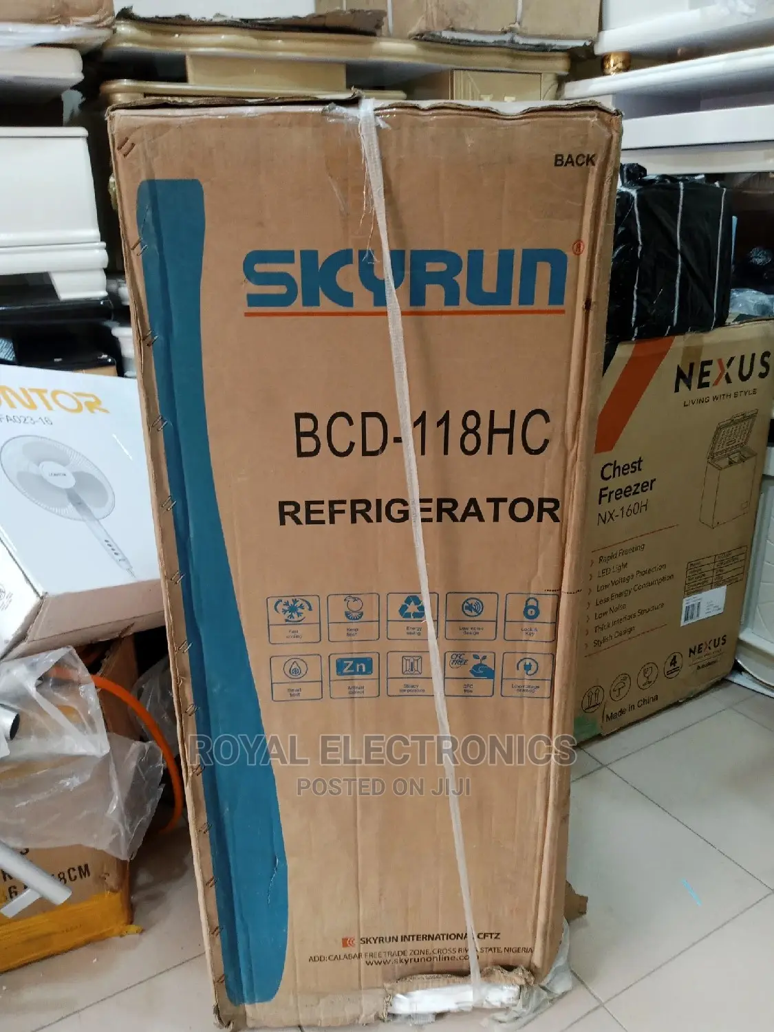 Premium Quality Skyrun 118 Litres Double Door Refrigerator