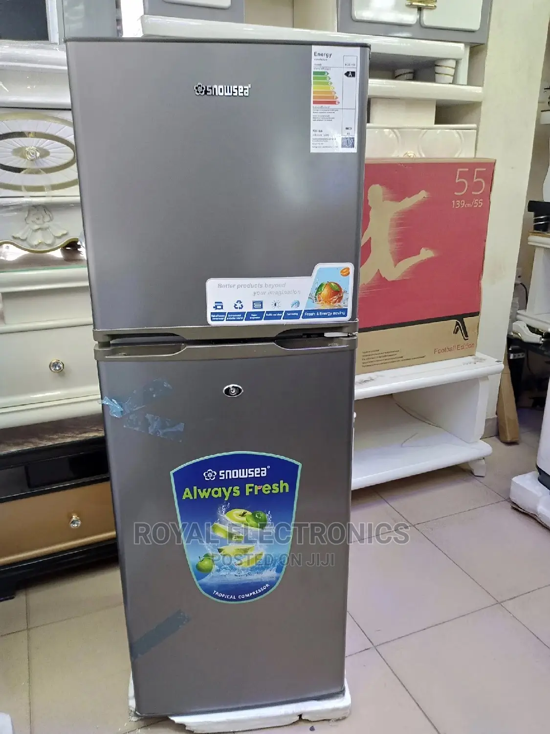 Very New Snowsea(Bcd-198) Double Door Refrigerator