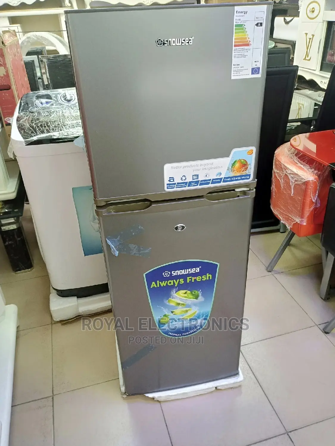 Very New Snowsea(Bcd-198) Double Door Refrigerator
