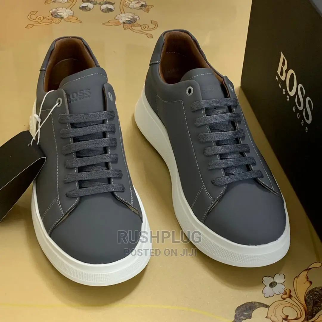 Luxury Gray Boss Premium Shoes