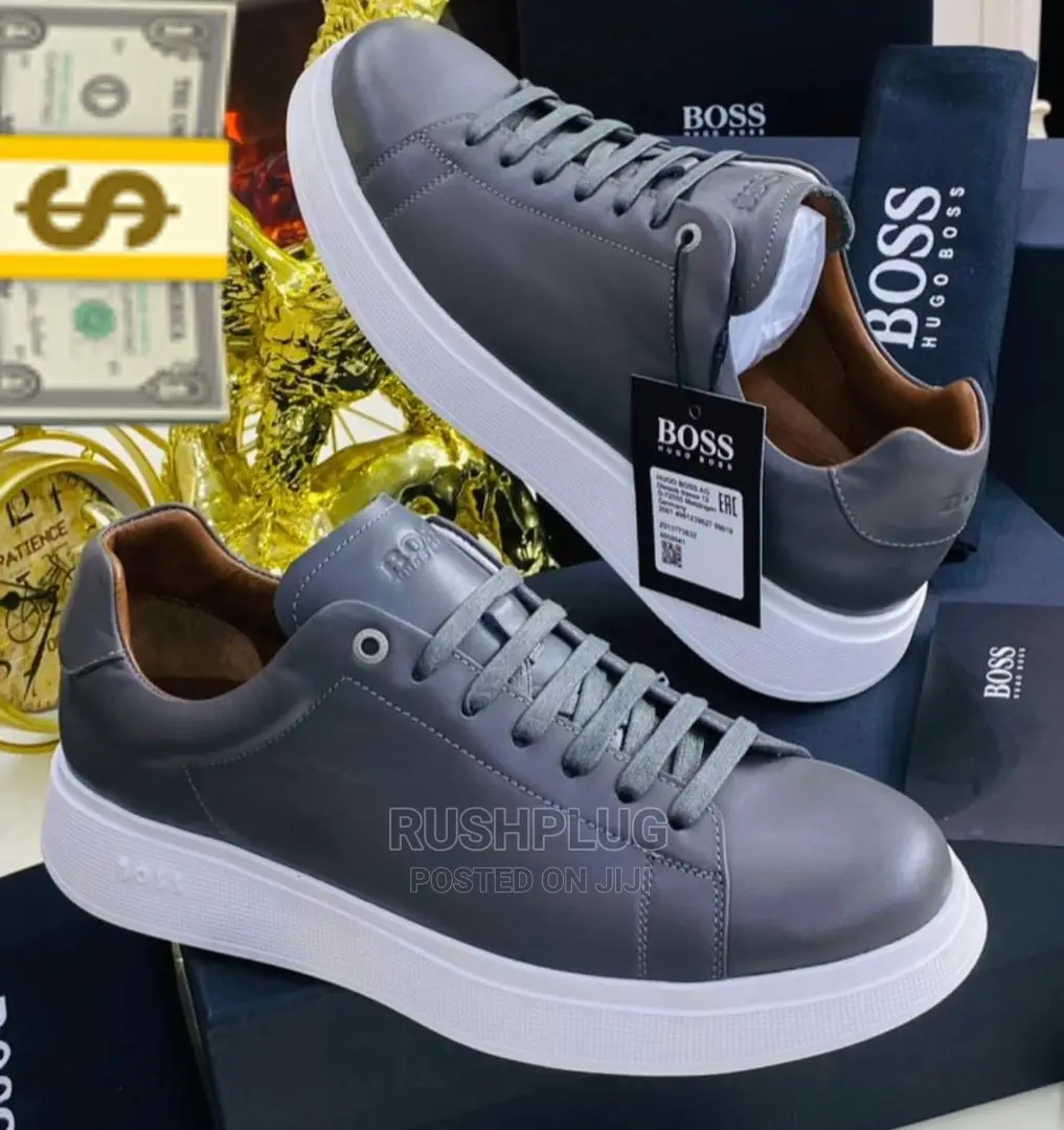 Luxury Gray Boss Premium Shoes