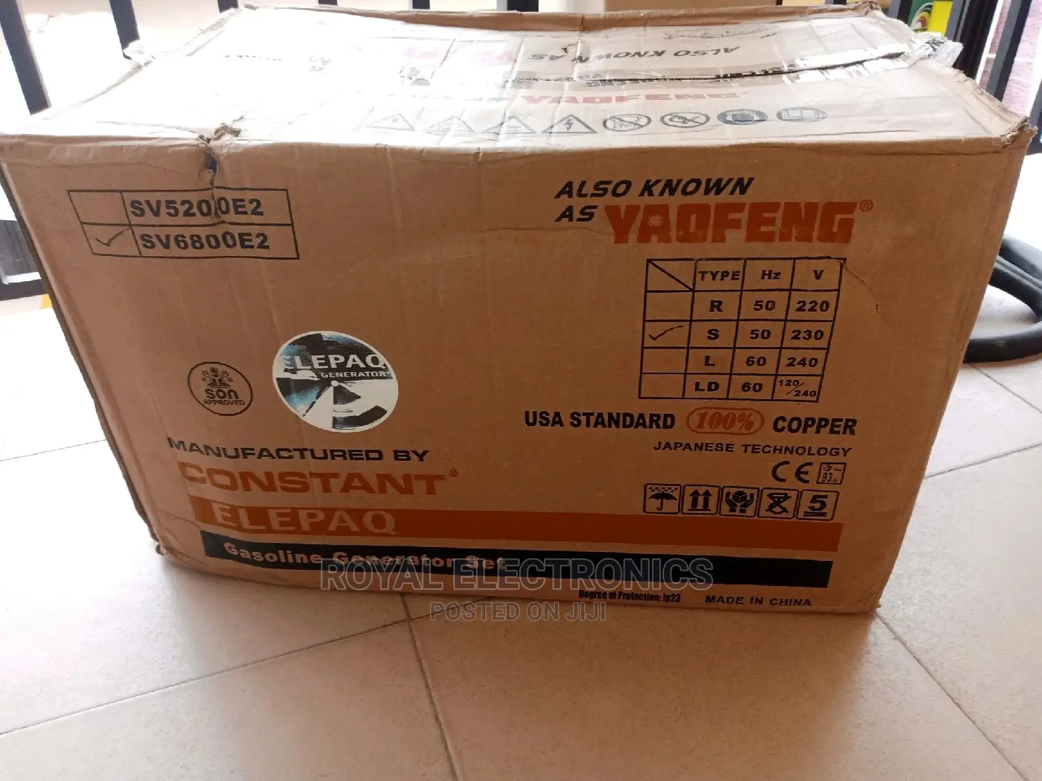 Very New Elepaq Constant Yaofeng Manual Generator