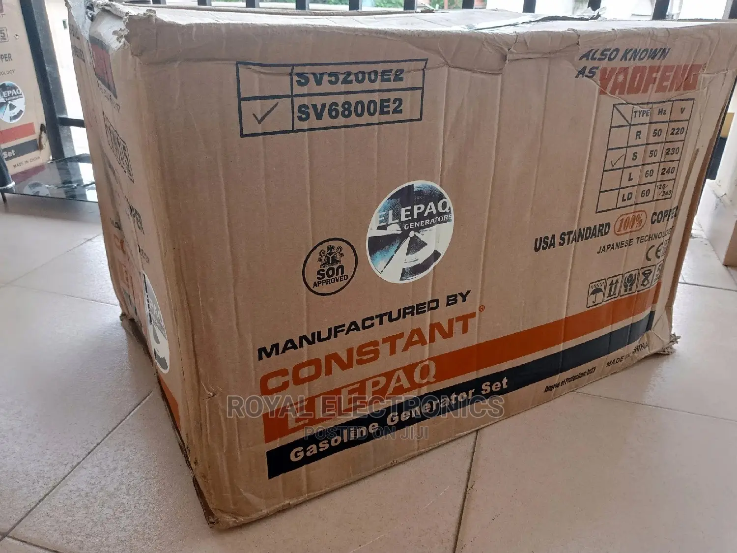 Latest Elepaq Constant Yaofeng Manual Generator