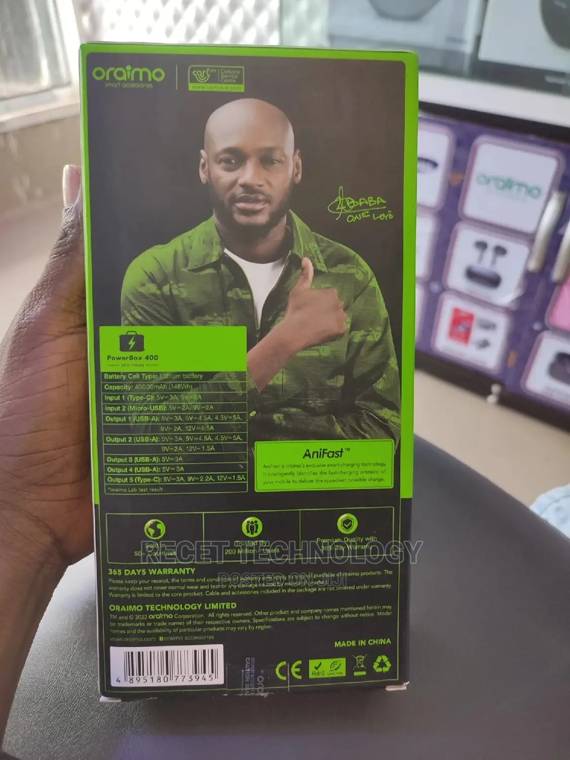 Oraimo 40000mah Power Bank (OPB-P400Q)